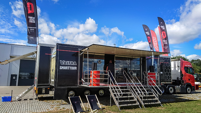 The Valtra SmartTour truck at a local event