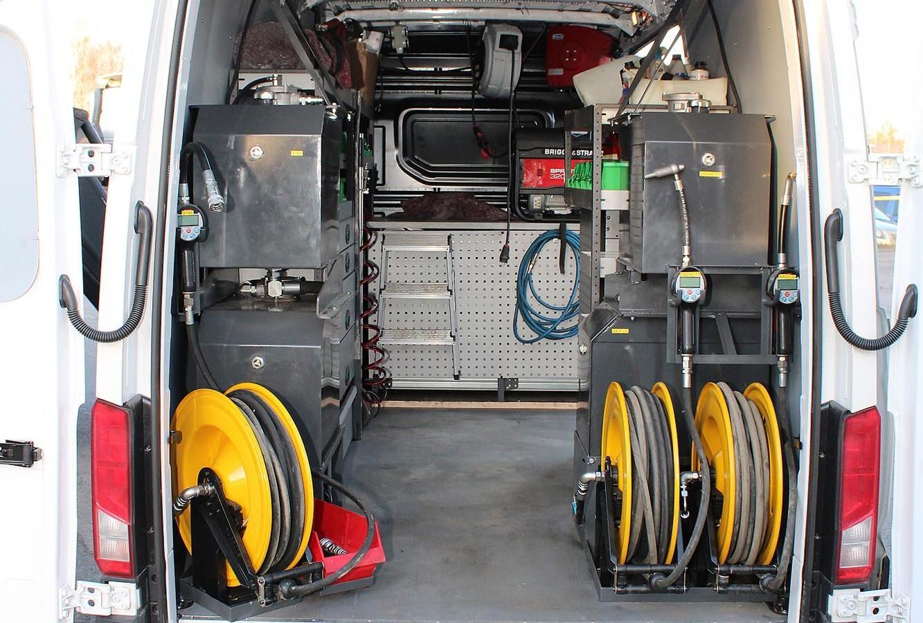 Valtra service van from the back